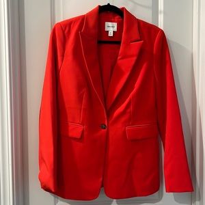 Nine West, size 8 Women’s blazer, orange.  New, never worn, but no tags.